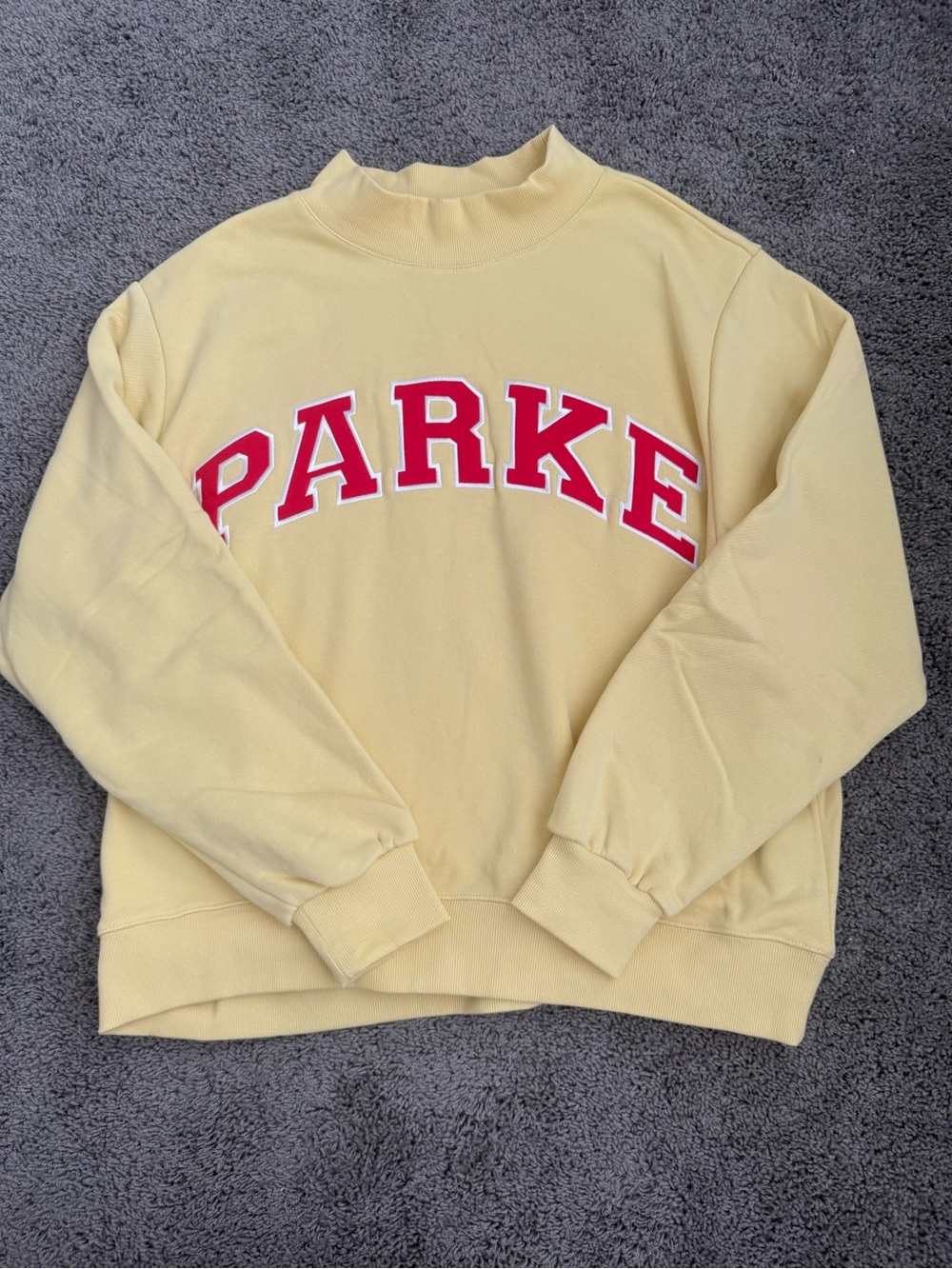 PARKE Summerland lemonade mockneck  l/xl with packaging
